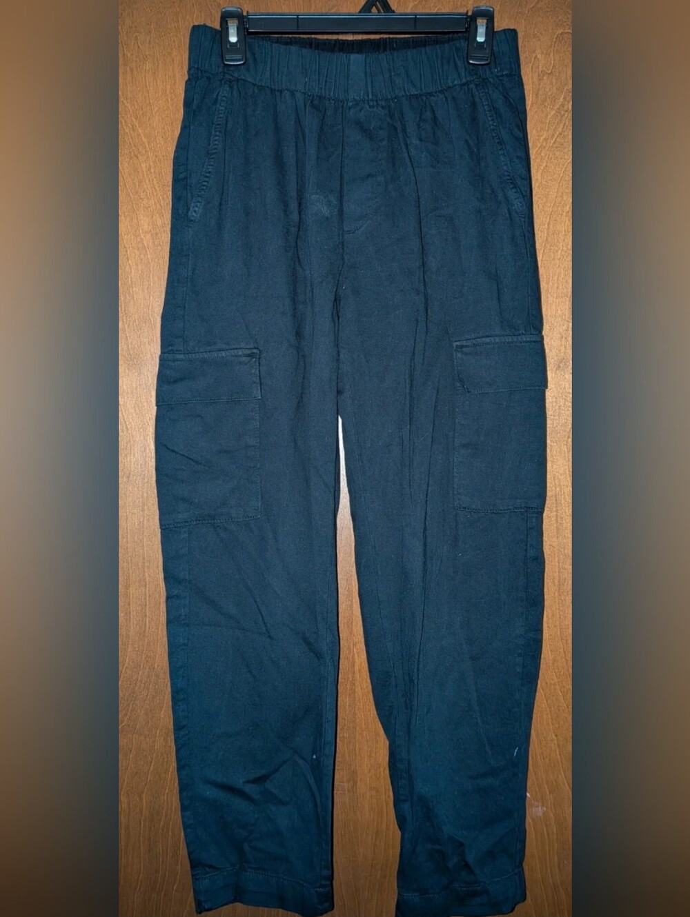 GAP Black Cargo Pants with Elastic Waist